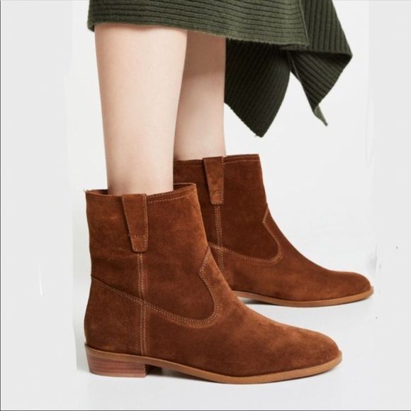 Rebecca Minkoff Chasidy Suede Ankle Boots Sz 8 - Picture 1 of 7